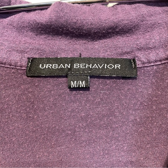 ๐๏ธ 4 for 20$ / Urban Behavior Ruffle Short Sleeve Tee / Purple / M - Picture 4 of 10